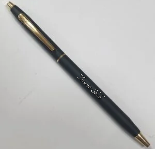 Personalised Noble Gold Trim Pen